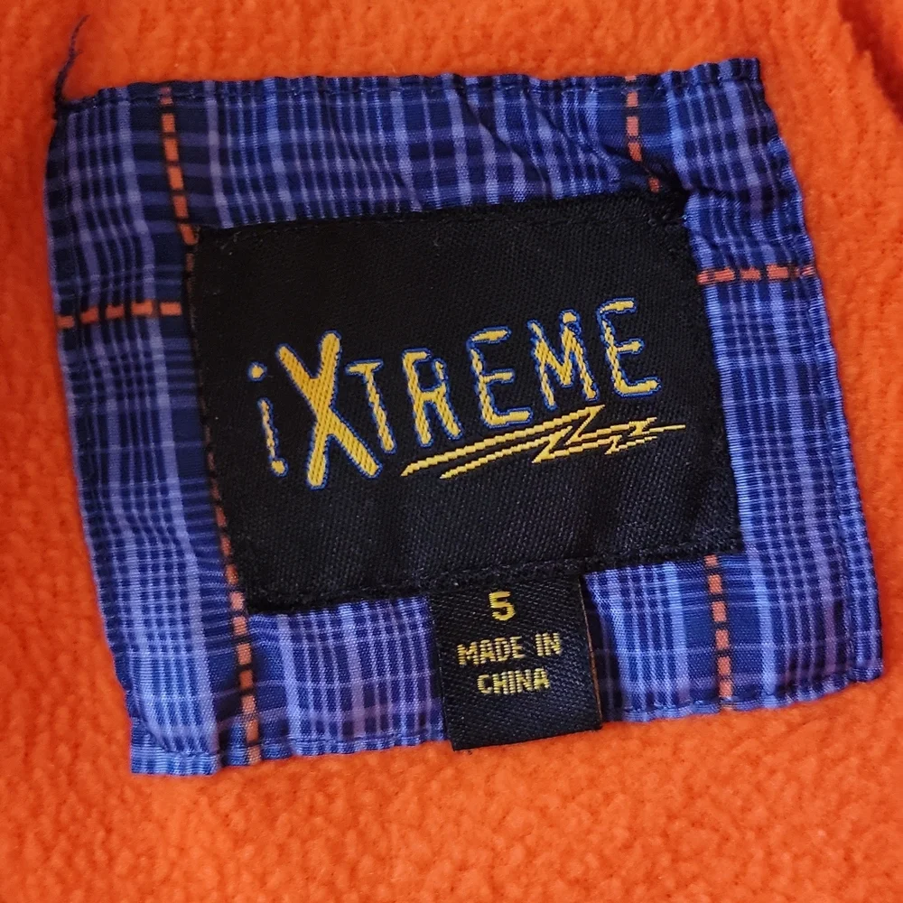 Xtreme Boys Plaid Down‑Alternative Hooded Fleece Lined Puffer Jacket Size 5